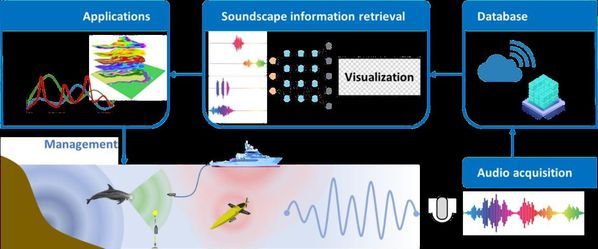 Applying soundscape information retrieval in underwater remote sensing