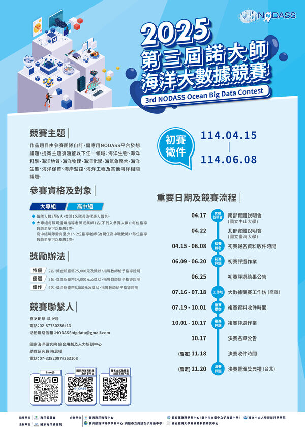 2025第三屆諾大師海洋大數據競賽-宣傳海報